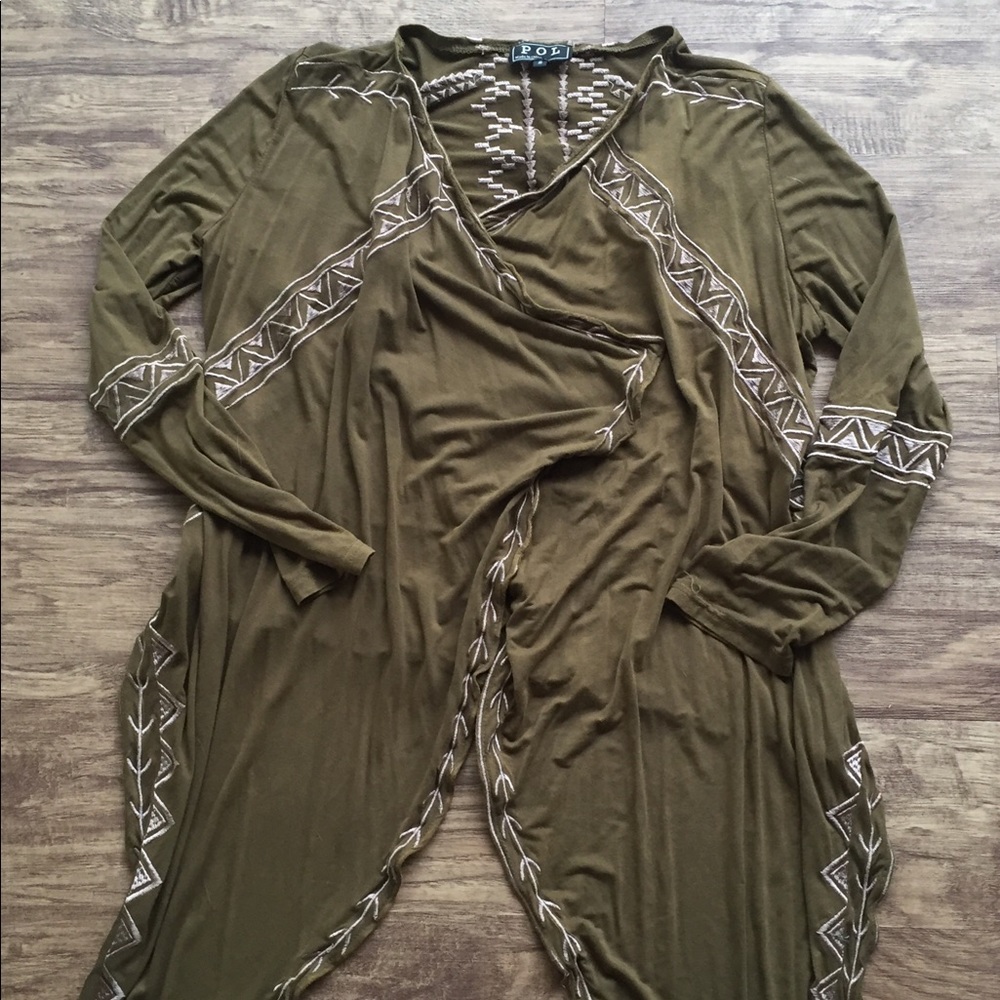 Embroidered Cardigan.